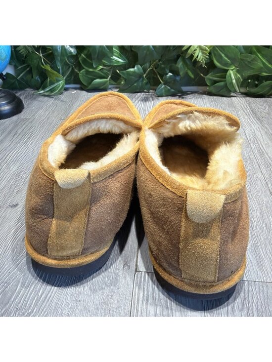 L.L.Bean Wicked Good Sheepskin Slippers Men’s 10 Slip-On Brown/Tan Real Fur main image 7
